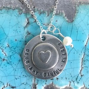 Handmade Personalized My Whole Heart Necklace